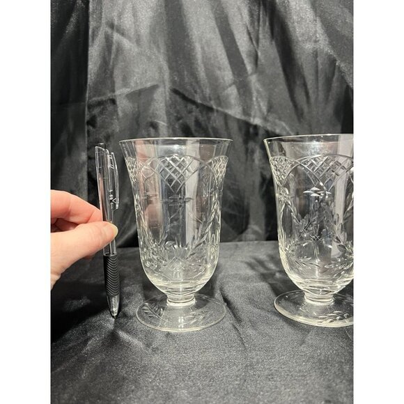 Vintage 2pc Glass Set - Picture 2 of 7